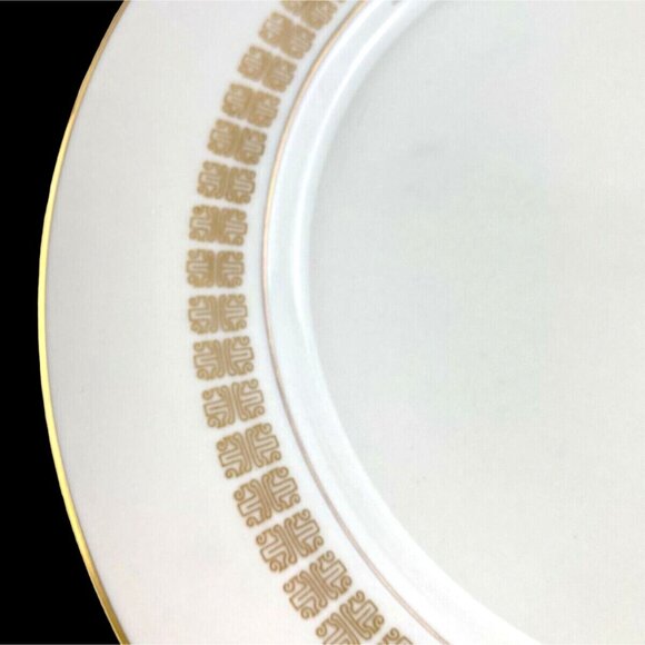 Gorham Gold Script 5A Fine China Replacement Dinner Plate 10 3/4"  USA - Picture 2 of 6